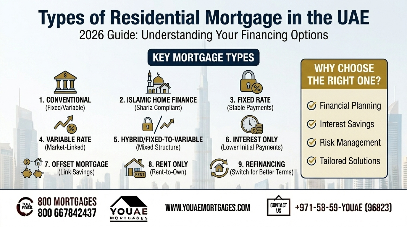 Types of Residential Mortgage in UAE